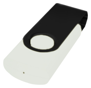 Twister USB-muistitikku mustalla klipsillä MyHappyLogo