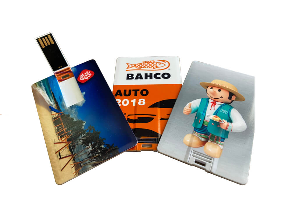 Luottokortinmuotoiset USB-muistitikut, Luottokortin muotoinen muistitikku, My Happy Logo Bahco