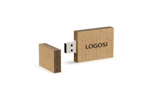 Eco USB-muistitikku aaltopahvista, My Happy logo