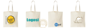 Luomupuuvilla kangaskassi omalla logolla, My Happy Logo, Sinpal, 2kangaroos