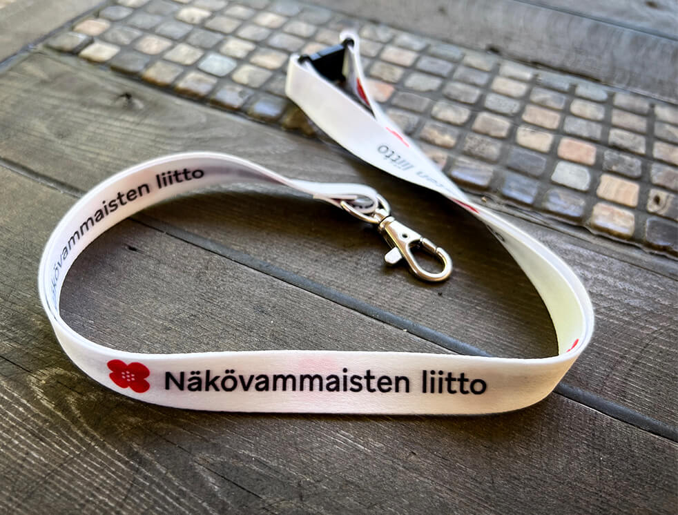 kaulanauha Näkövammaisten liitto, My Happy Logo