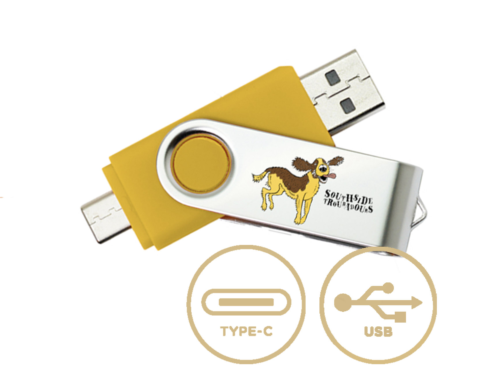 USB-C muistitikku Twister, kahdella liittimellä